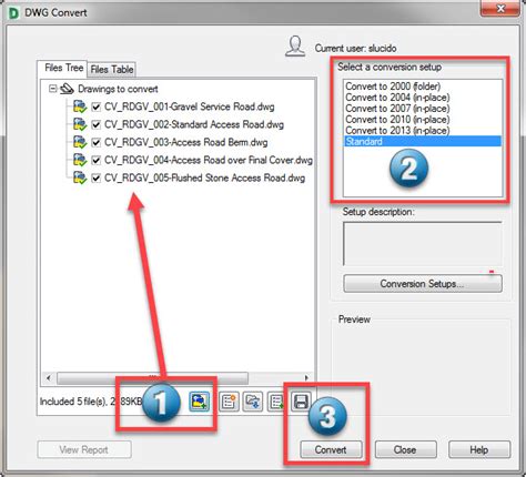 dwg version converter.